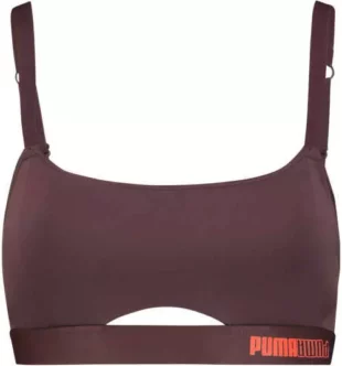 Спортен сутиен Puma WOMEN в кафяво-оранжево