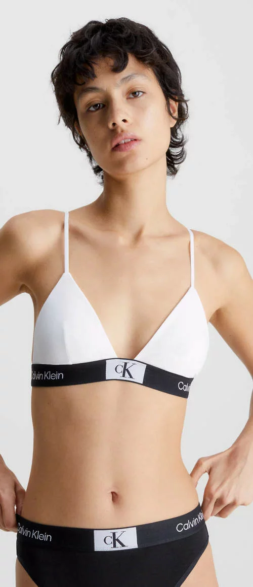 Бяло и черно сутиен за жени Calvin Klein Underwear