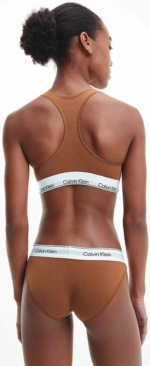 Кафяв сутиен за упражнения Calvin Klein