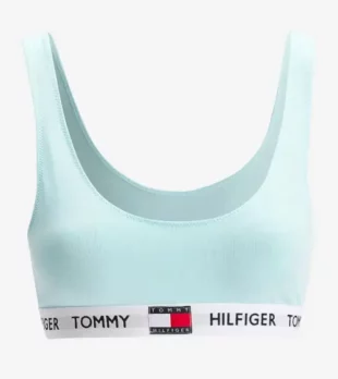 Светлосин спортен сутиен Tommy Hilfiger Underwear